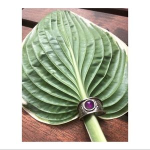 Angie Olami sterling silver ring with amethyst